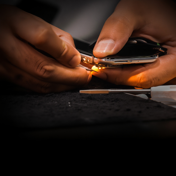 Reparo do botão de volume do celular iphone em palmas